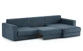 Диван угловой Ларсон 3М Nordic 78 сапфир - превью 5