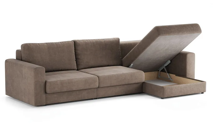 Диван угловой Ларсон 3М Nordic 35 пепельный - 3