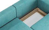 Диван угловой Ларсон 3М Nordic 71 аквамарин - превью 7